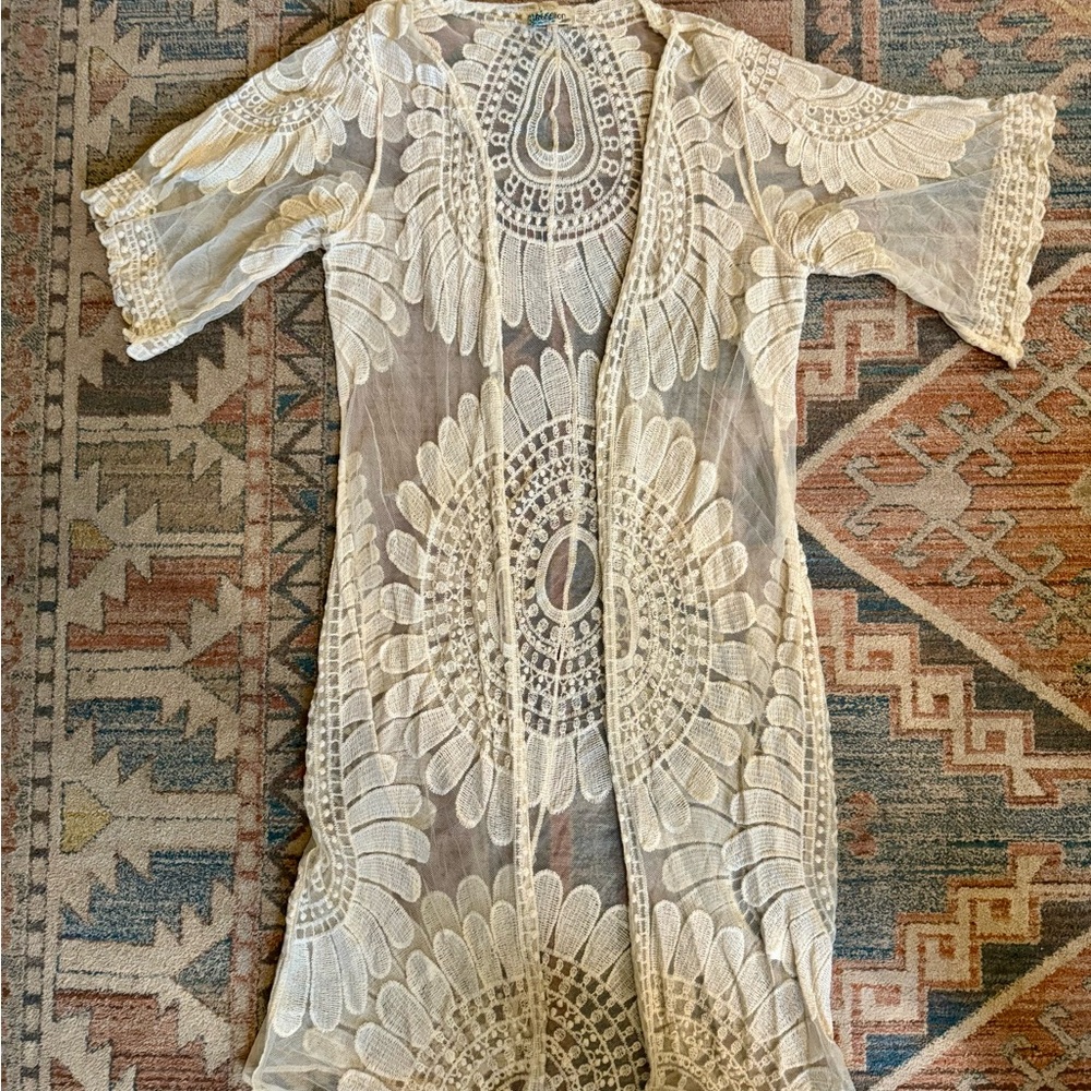 Rebellion Cream Lace Cardigan